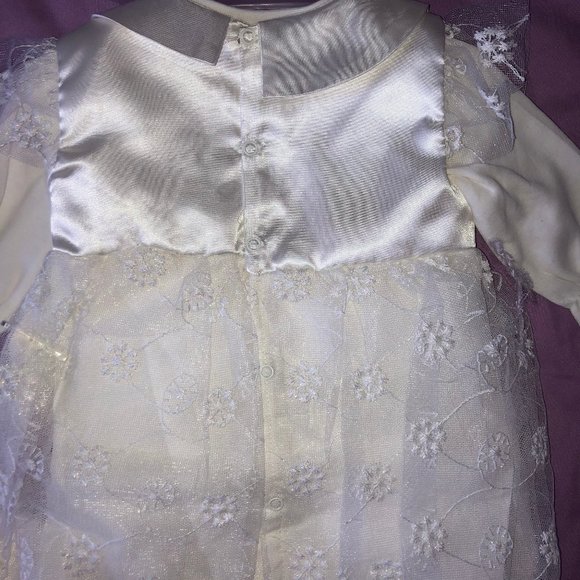3-6 MONTHS BAPTISM/CHRISTENING BABY DRESS SET - Picture 2 of 8